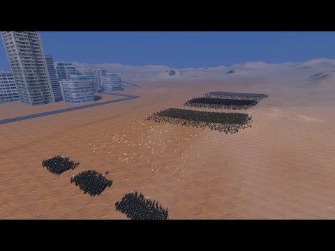 German Machine Gun vs. 3 Types of 15.000 Zombies - UEBS