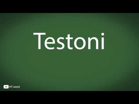 How to pronounce Testoni [Italian food]