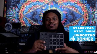 Video thumbnail for Donner STARRYPAD MIDI Drum Machine Unboxing by 5ivekay