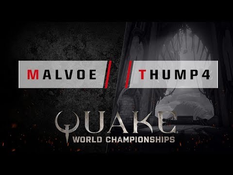 Quake - malvoe vs. Thump4 [1v1] - Quake World Championships - Ro16 NA Qualifier #1