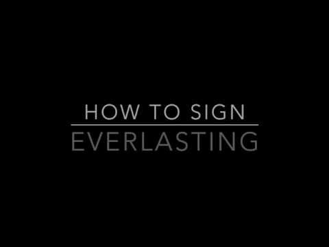 How to Sign Unceasing in BSL