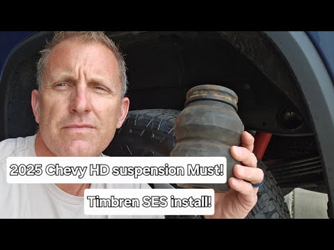 2025 Chevy HD must have suspension Upgrade! How to install Timbren SES on 2025 Chevy Silverado HD!
