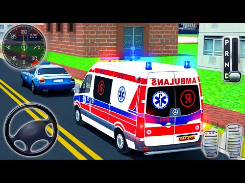 Ambulance Rescue Van Drive 3D Simulator - Emergency City Transport Driver - Android GamePlay