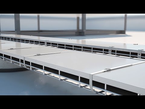 Gitterrinne GR-Magic U-Form Stahl galvanisch verzinkt 55x100 mm