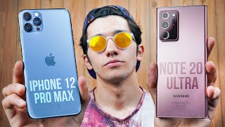 Apple iPhone 12 Pro Max vs Samsung Galaxy Note20 Ultra