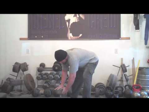 Pinch Grip Training:  Inverted Dumbbell Deadlift