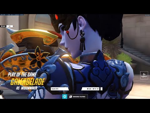 GALE WIDOW - 46% SCOPED ACCURACY! POTG! [ OVERWATCH SEASON 23 TOP 500 ]