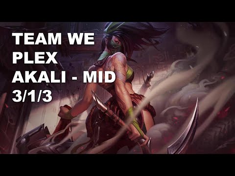 Team WE Plex Mid Akali vs Zoe - KR Challenger Patch 10.8