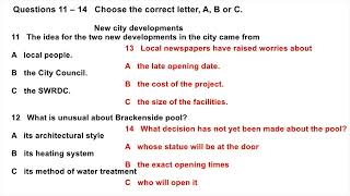 New City developments | IELTS LISTENING TEST | SECTION-2