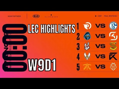 LEC Highlights ALL GAMES Week 9 Day 1 Spring 2019 - Includes MATCH OF THE CENTURY FNC vs G2