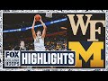 Wake Forest Demon Deacons Vs No 6 Michigan Wolverines Highlights FOX College Hoops