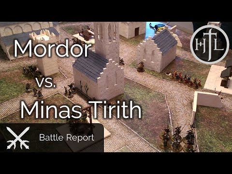 English Battle Report - Mordor vs. Minas Tirith (Middle Earth SBG / The Lord of the Rings / Hobbit)