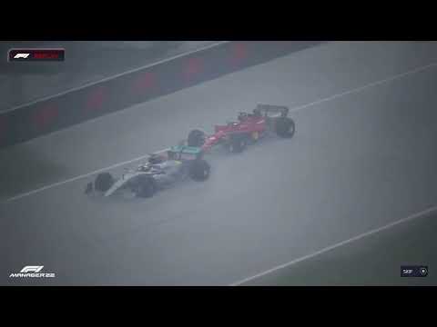 F1 Manager 22 - Canada - Race - Leclerc crashes into Hamilton and DNFs! Replay Camera.