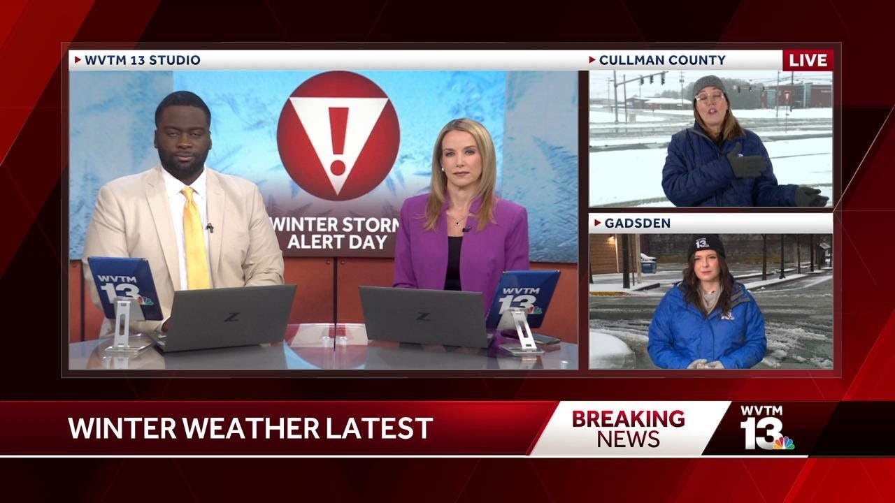 WVTM 13 Team Coverage: The latest on Alabama's winter weather