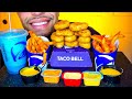 ASMR TACO BELL CHICKEN NUGGETS SAUCES NACHO CHEESE FRIES EATING MOUTH SOUNDS NO TALKING JERRY