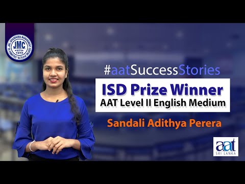 AAT Success Stories | Sandali Adithya | JMC Prize Winner