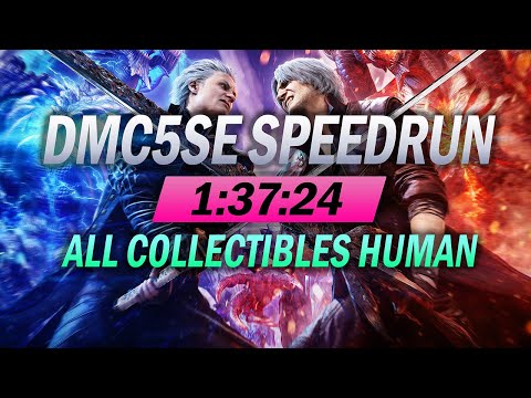 All Collectibles Human Speedrun in 1:37:24 | Devil May Cry 5: Special Edition