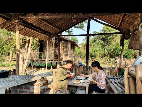 Episode 63 - Back to my sister's garden, Take bamboo shoots, have a meal with my sister