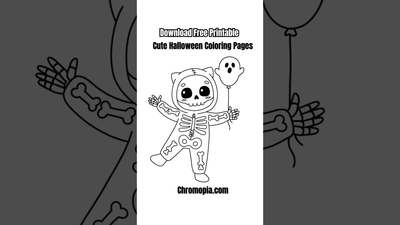 Download Your Free Cute Halloween Coloring Pages Now – Print & Color Today #chromopia