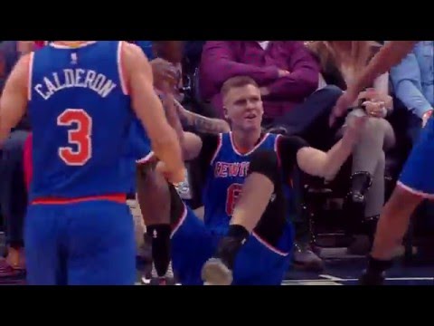 Kristaps Porzingis Drains a Circus Shot | Knicks vs Grizzlies | NBA Season 2015-16