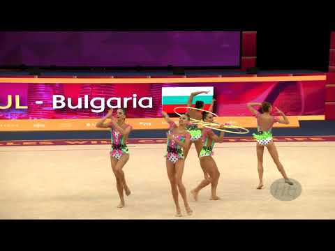 Bulgaria (BUL) - 2019 Rhythmic Worlds, Baku (AZE) - Qualifications 3 Hoops + 2 Pairs Of Clubs
