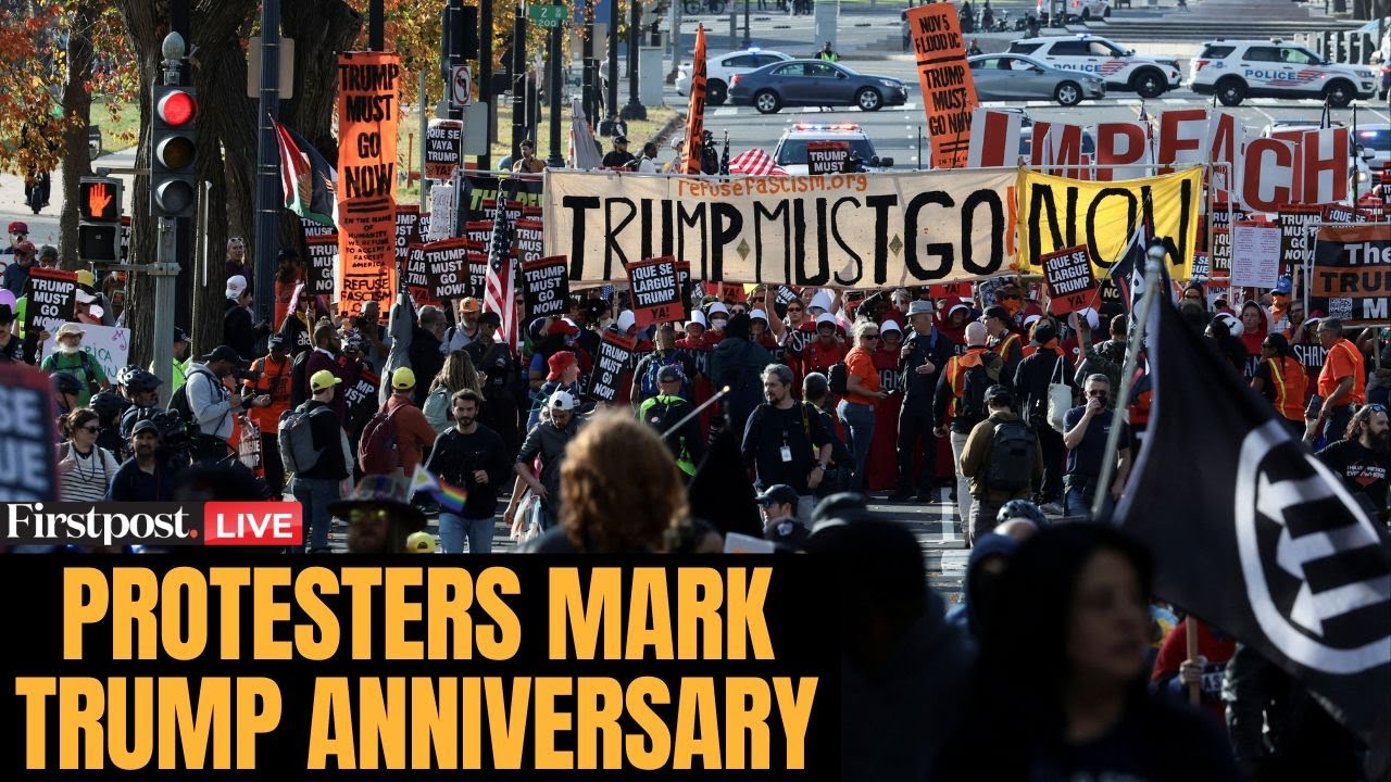 LIVE: Anti-Trump Protesters Gather at Washington Monument on Election Anniversary | N18G