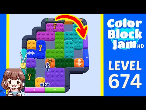 Color Block Jam Level 674 Solution Walkthrough
