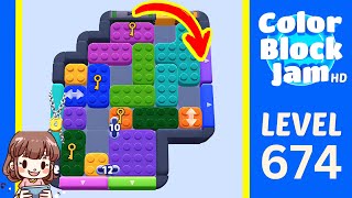 Soluzione del Livello 674 di Color Block Jam