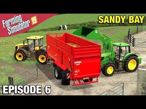 LOADING COW MANURE Farming Simulator 19 Timelapse - Sandy Bay Seasons FS19 Ep 6
