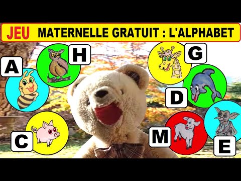 Jeu éducatif maternelle gratuit : Les lettres de l’alphabet # ps ms gs