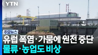 유럽 폭염·가뭄에 원전 중단 사태...물류·농업도 비상 / YTN