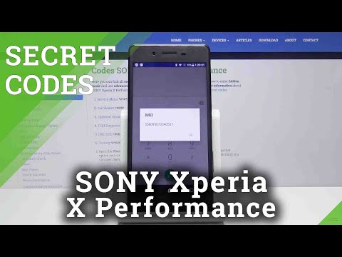 Secret Codes for SONY Xperia X Performance – Testing Menu / IMEI / Calendar