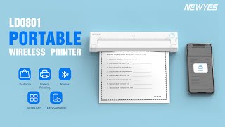 NEWYES Portable Wireless Thermal A4 Printer