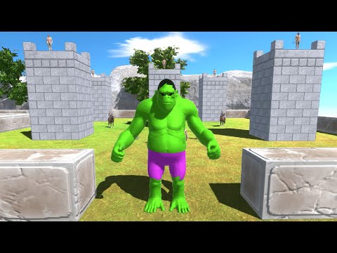 FPS DEATH RUN CASTLE with HP Bar - Animal Revolt Battle Simulator ARBS