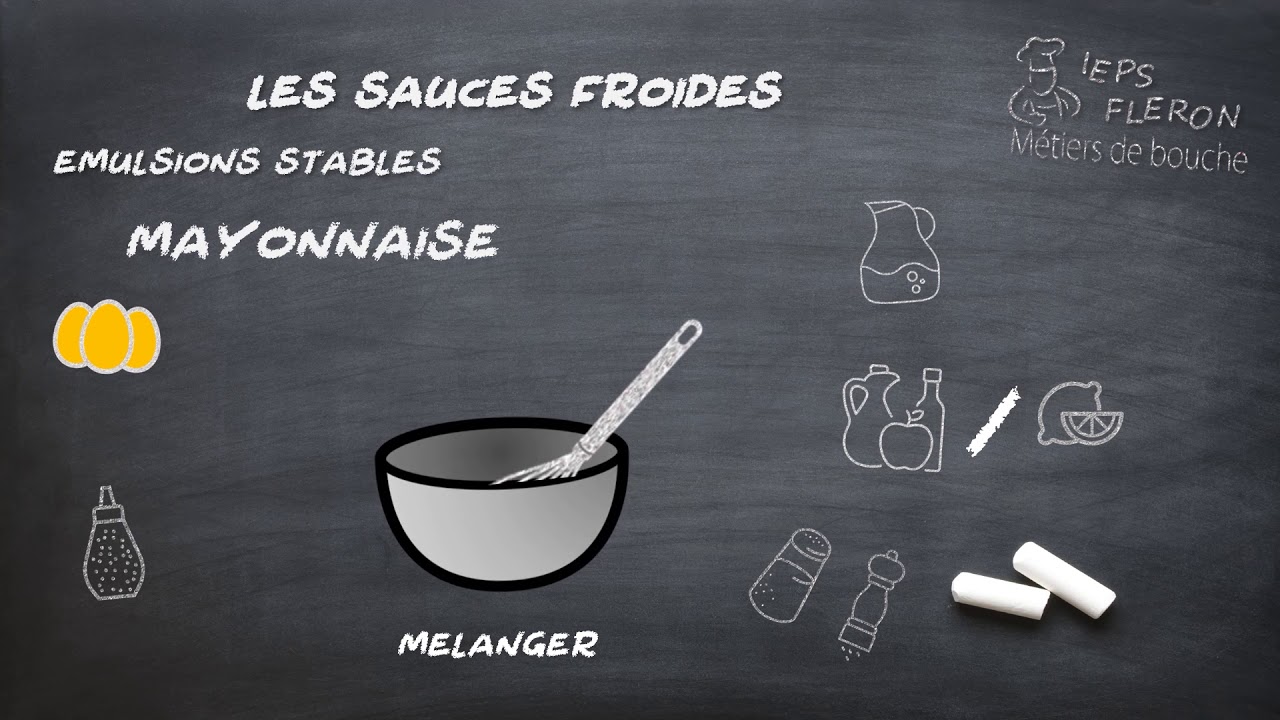 Les sauces mères froides