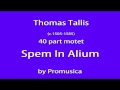 Thomas Tallis / Spem In Alium , Motet for 40 ...