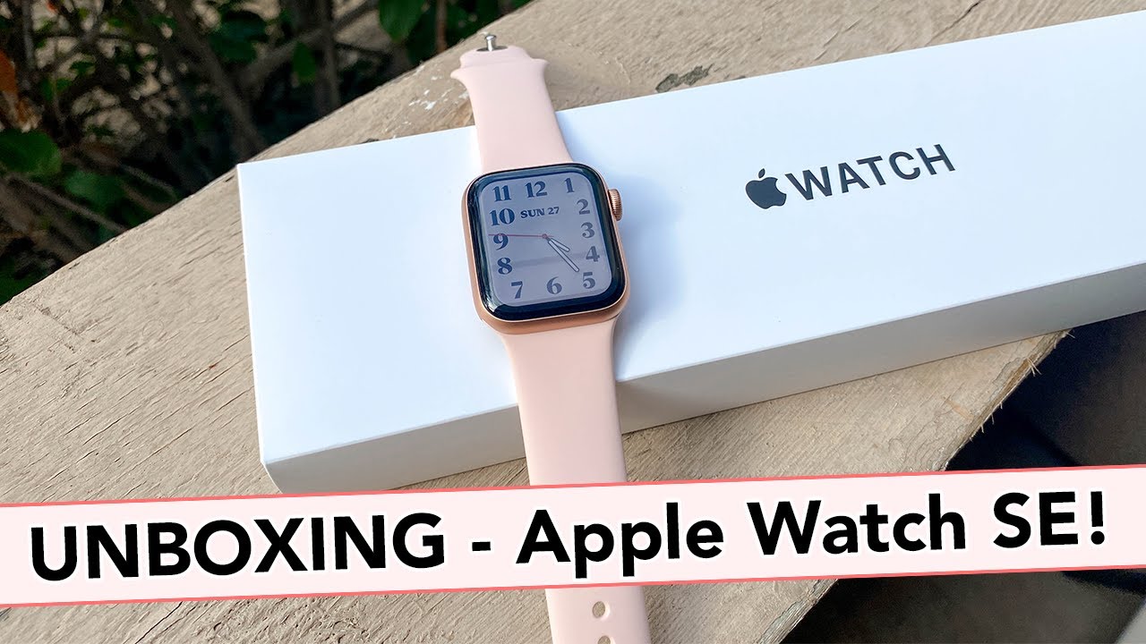 Unboxing the new Apple Watch SE in Gold!