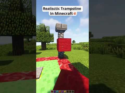 Insane Redstone Trampoline in Minecraft! #shorts