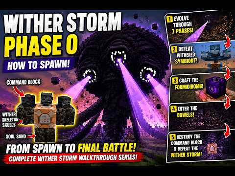 How to Spawn Wither Storm Phase 0 in Minecraft | Complete Wither Storm Guide