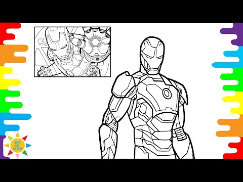 MEGA Iron Man Coloring | Superhero  Coloring | N3WPORT - Power (feat. braev) [NCS Release]