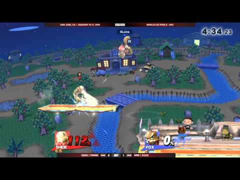 GENESIS 3 - iQHQ|Vinnie (Sheik) vs NME|Xzax (Fox) - Wii U Singles WR2: H42