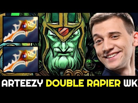 ARTEEZY GUNNAR Epic Game — Double Rapier WK & Arcane Blink Shadow Fiend 7.28 Dota 2
