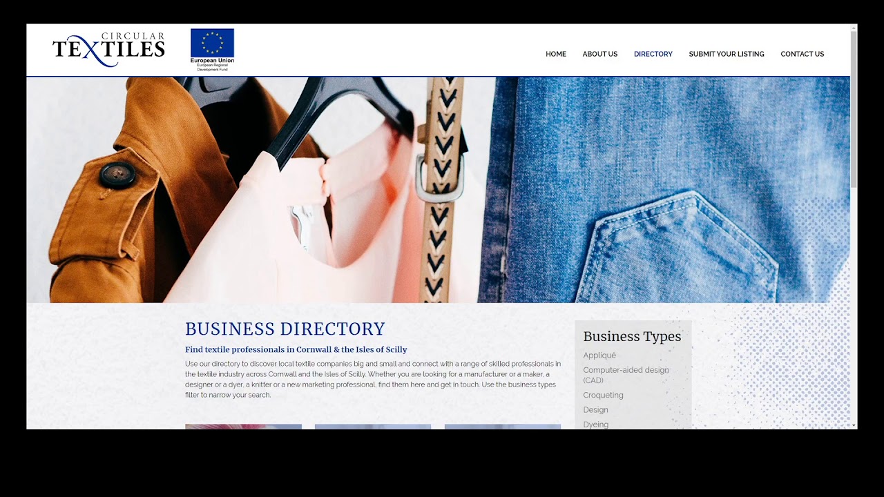 Circular Textiles Website Run Through