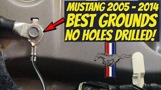 BEST & EASIEST Way to Get GROUND for Subwoofer Install on Ford Mustang S197 (2005-2014)!