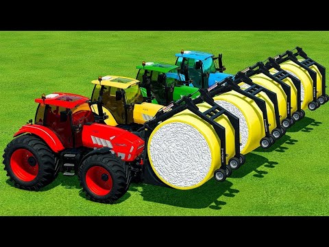 HARVEST & TRANSPORTING COTTON WITH LAMBORGHINI TRACTORS - Farming Simulator 22