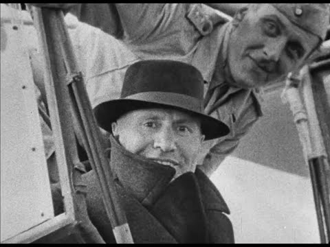German Propaganda Footage showing Rescue of Italian Dictator Benito Mussolini- 22 September 1943