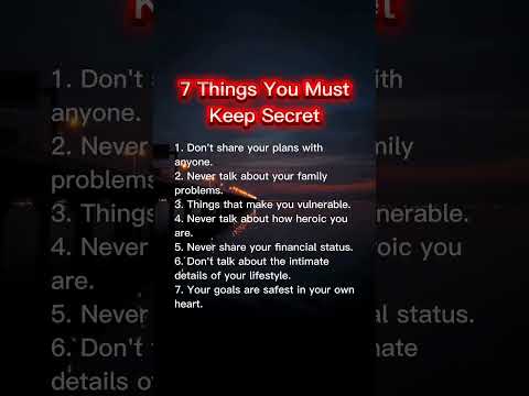 7 Things you must keep secrets I #quotes #explore #motivation #things #secret #mindset #mind_blazed