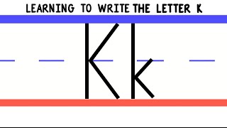Write the Letter K - ABC Writing for Kids - Alphabet Handwriting by 123ABCtv