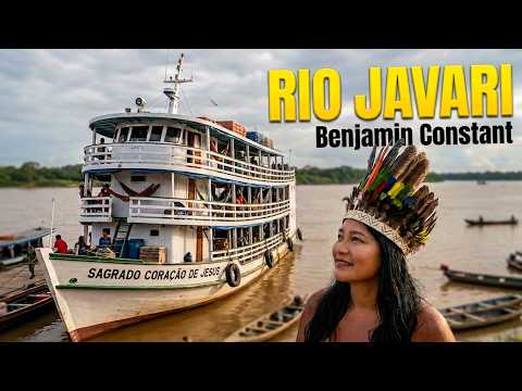 NAVEGAÇÃO AMAZÔNICA: Navios no Rio Javari - Porto de Benjamin Constant na Fronteira com o Peru.