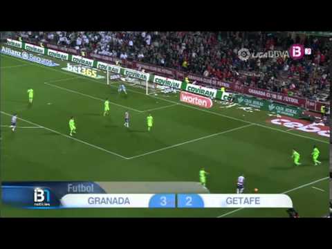 Gol remate Fran Rico. Granada 3 - Getafe 2. Liga BBVA 15/16